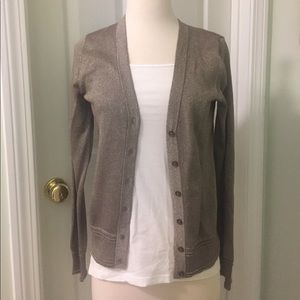 Gold button up cardigan